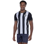 Camiseta do Atlético-MG Braziline Masculina Comet BRANCO/PRETO