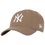 Boné do New York Yankees Aba Curva New Era MLB Strapback 920 ST Adulto BEGE