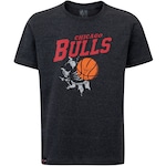 Camiseta do Chicago Bulls Juvenil NBA Air Ball Preto Mescla