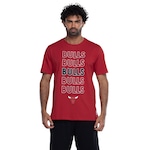 Camiseta do Chicago Bulls Masculina NBA Contour VERMELHO