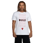 Camiseta do Chicago Bulls Masculina NBA Contour Off White