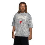 Camiseta do Chicago Bulls NBA Masculina Gothic Team CINZA ESCURO