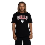 Camiseta do Chicago Bulls Masculina NBA Metall PRETO