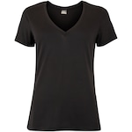 Camiseta Feminina Oxer Manga Curta Peach Touch Cooling PRETO