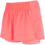 Short Feminino Oxer Duplo Vivos com Bermuda Interna e Bolsos Coral