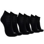 Kit 3 Pares de Meias Atoalhadas Cano Baixo Tamanho 39-44 Casual Oxer Adulto PRETO