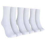 Kit de Meias Cano Médio Oxer com 3 Pares Atoalhada Tamanho 39 a 44 Adulto BRANCO