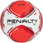 Bola Society Penalty S11 R2 XXIV BRANCO/VERMELHO