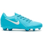 Chuteira de Campo Nike Phantom GX II Club Adulto AZUL CLA/BRANCO