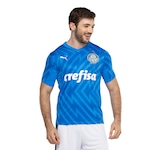 Camisa de Goleiro do Palmeiras 24 Puma Masculina AZUL