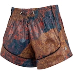 Short Feminino Lauf Estampado Paisley BRONZE