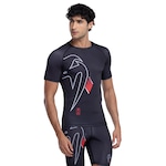 Camiseta Masculina Venum Manga Curta Rashguard Black Belt Dark PRETO