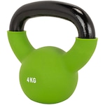 Kettlebell Oxer Neoprene 4Kg PRETO/VERDE CLA