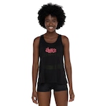 Camiseta Regata Feminina Fit Dance Transpassada PRETO