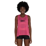 Camiseta Regata Feminina Fit Dance Transpassada ROSA