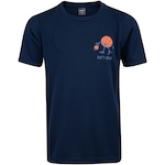 Camiseta Infantil Oxer Manga Curta Treino Menino AZUL ESC/LARANJA