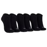 Kit de Meia Oxer Cano Invisível Light com 3 pares Não Atoalhada Tamanho 39-44 Adulto PRETO