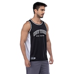 Camiseta Regata Masculina Adams Cities Dry PRETO/BRANCO