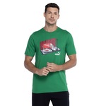 Camiseta Masculina Puma Manga Curta Graphics Sneaker Box Tee VERDE