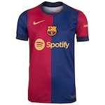 Camisa do Barcelona I 24 Nike Infantil Torcedor AZUL ESC/VERMELHO