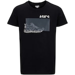 Camiseta Infantil ASICS Manga Curta Sneaker Casual PRETO