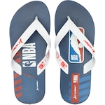 Chinelo Grendene Rider NBA Chicago Bulls Feel Dedo Adulto AZUL/BRANCO