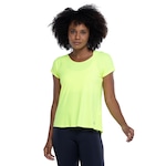 Camiseta Feminina Manga Curta Vestem Dry Fit Ares Amarelo Fluor