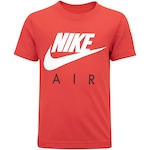 Camiseta Infantil Nike Air Manga Curta Futura SS VERMELHO