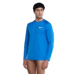 Camiseta Masculina Nike Manga Longa Essential Hydrog HO22 AZUL