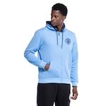 Jaqueta do Manchester City Balboa Masculina com Capuz Moletom Canguru AZUL CLARO