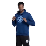 Blusa de Moletom do Manchester City Balboa Masculina com Capuz Canguru AZUL ESCURO