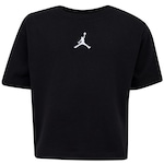 Camiseta Jordan Nike Infantil Essentials Girls PRETO