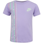 Camiseta Infantil Nike Manga Curta Happy Camper Lilas