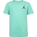 Camiseta Jordan Infantil Nike Manga Curta Jumpman Air Emb VERDE CLARO