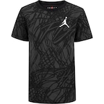 Camiseta Jordan Nike Juvenil Net Flight PRETO