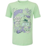 Camiseta Infantil Nike Manga Curta Doodlevision VERDE CLARO