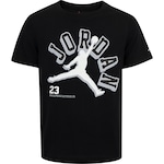 Camiseta Jordan Nike Juvenil Varisty Jumpan PRETO