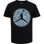 Camiseta Jordan Nike Juvenil Poolside Jumpman PRETO