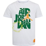 Camiseta Jordan Nike Juvenil Fuel Up Climb Down Drops BRANCO