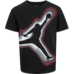 Camiseta Jordan Juvenil Nike Air Map Jumpman PRETO