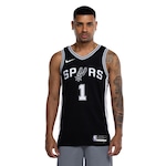 Camiseta Regata do San Antonio Spurs Nike Masculina Icon Edition 24/25 Dri-fit Swingman Jersey PRETO