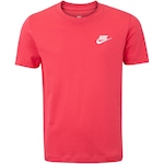 Camiseta Juvenil Nike Manga Curta Sportswear Embroidered Future ROSA CLARO