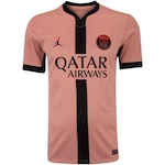 Camisa do PSG III 24 Nike Masculina Torcedor ROSA/PRETO