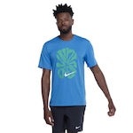 Camiseta Masculina Nike Manga Curta Dri-Fit Rise 365 RU AZUL CLARO