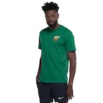 Camiseta Masculina Nike Manga Curta Sportswear Heritage Branding Open VERDE ESCURO