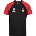 Camiseta da Alemanha Balboa Juvenil Eurocopa PRETO/VERMELHO