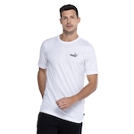 Camiseta Masculina Puma Manga Curta Small Logo ESS BRANCO