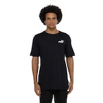 Camiseta Masculina Puma Manga Curta Small Logo ESS PRETO