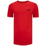 Camiseta Masculina Puma Manga Curta Small Logo ESS VERMELHO