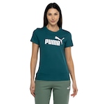 Camiseta Feminina Puma Manga Curta ESS Tee Logo VERDE